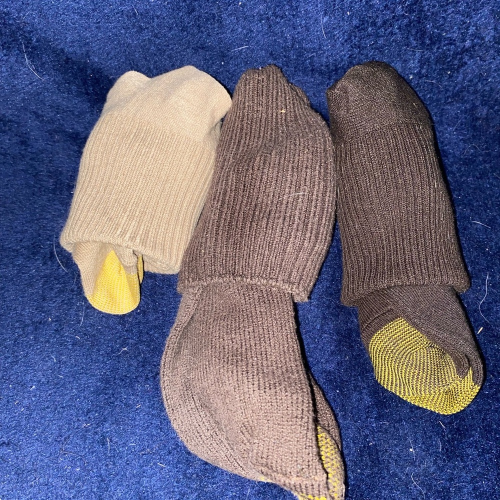 Women's Cushion Crew Socks - Brown & Tan